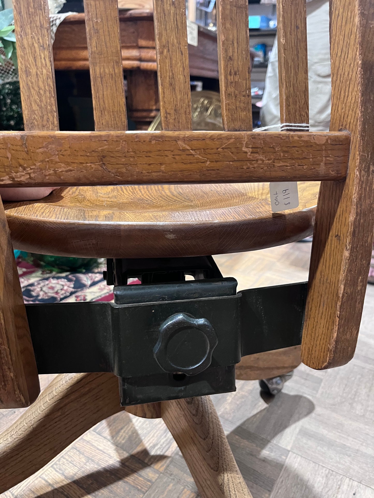 Antique Oak Office Chair