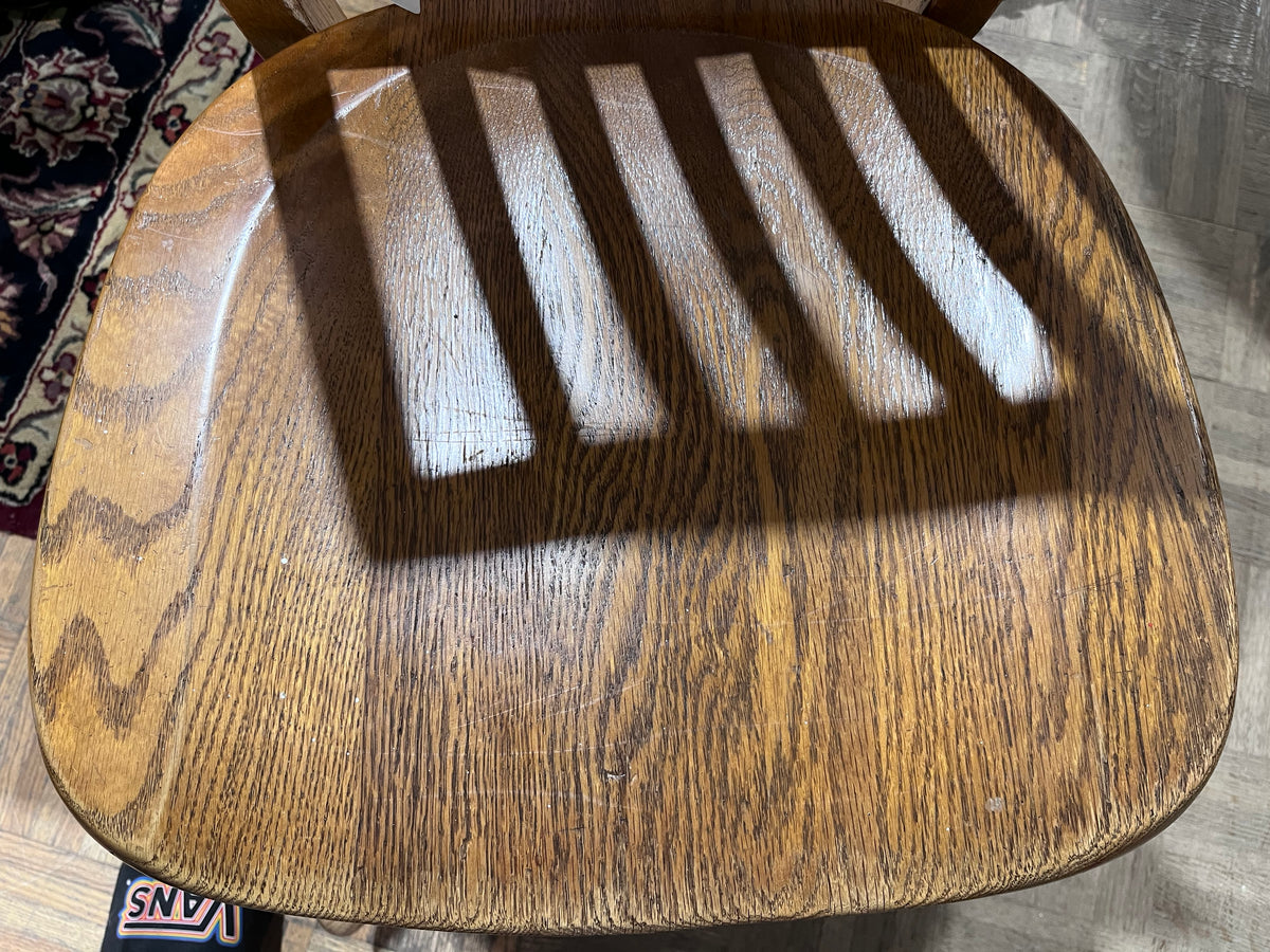 Antique Oak Office Chair