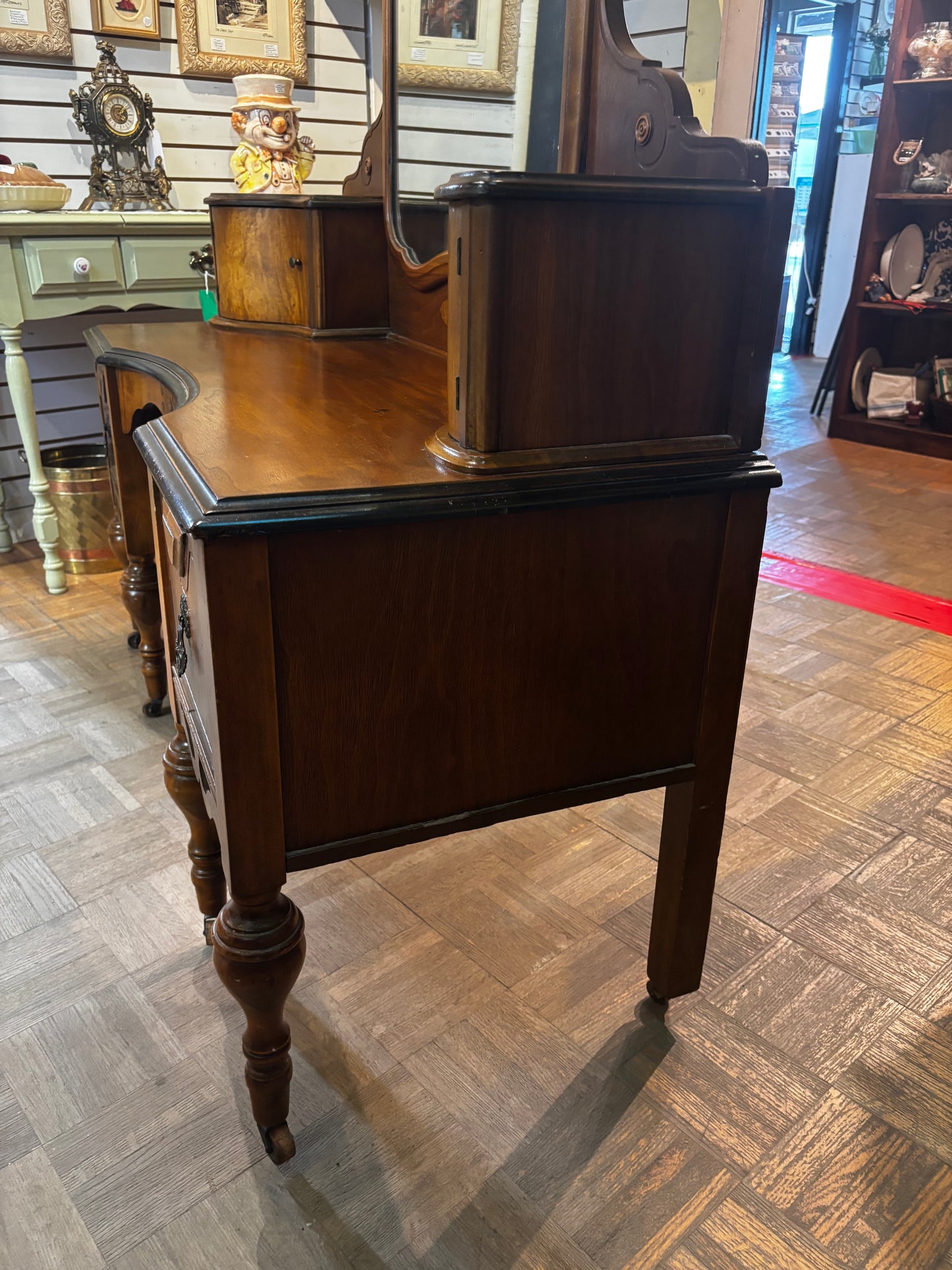 Antique Vanity with Mirror