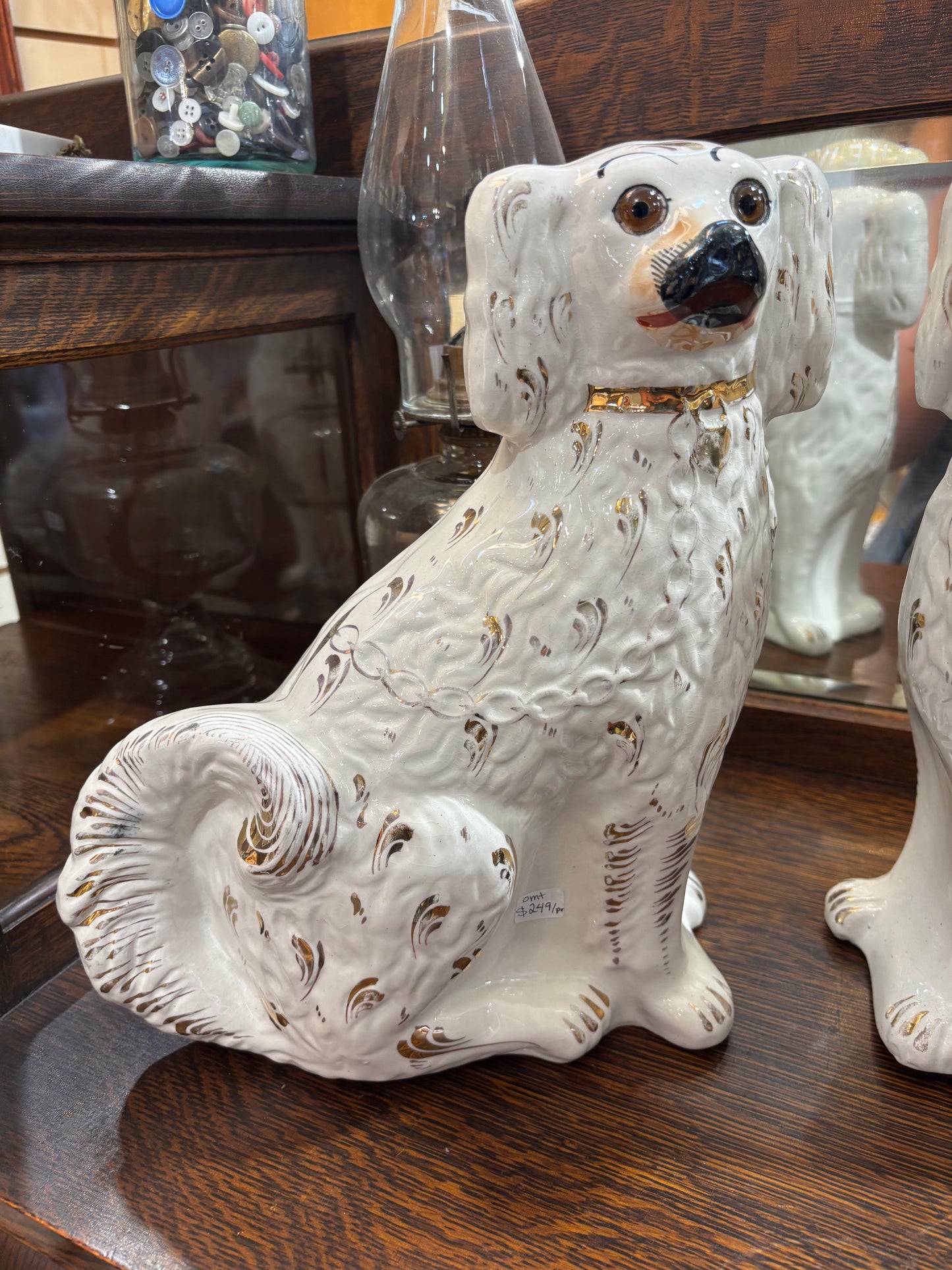 Pair of Antique Staffordshire Dogs