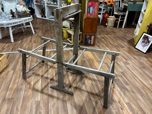 Antique Wooden Folding Wash Bench