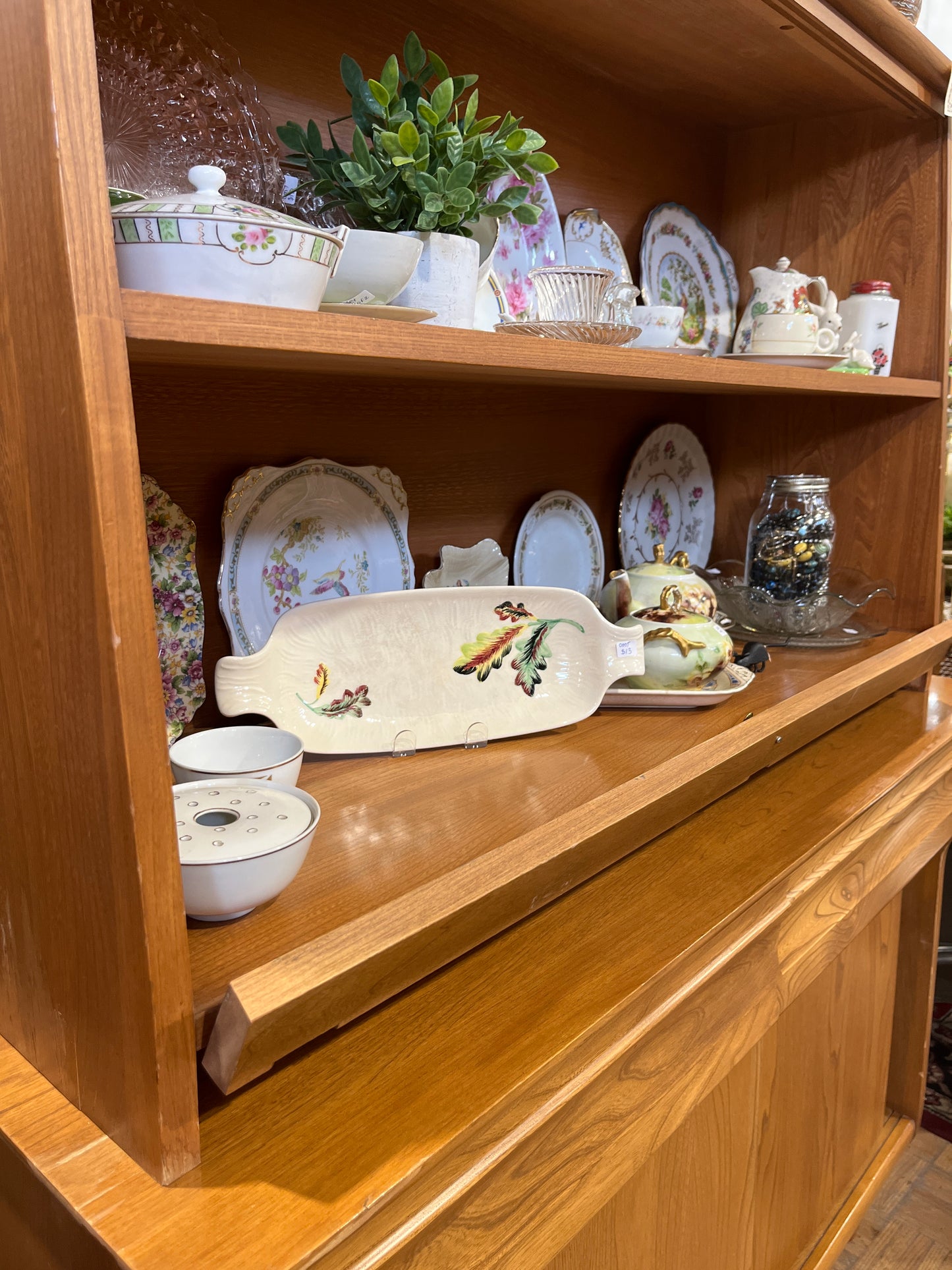 Krug Solid Wood Elm MCM Hutch