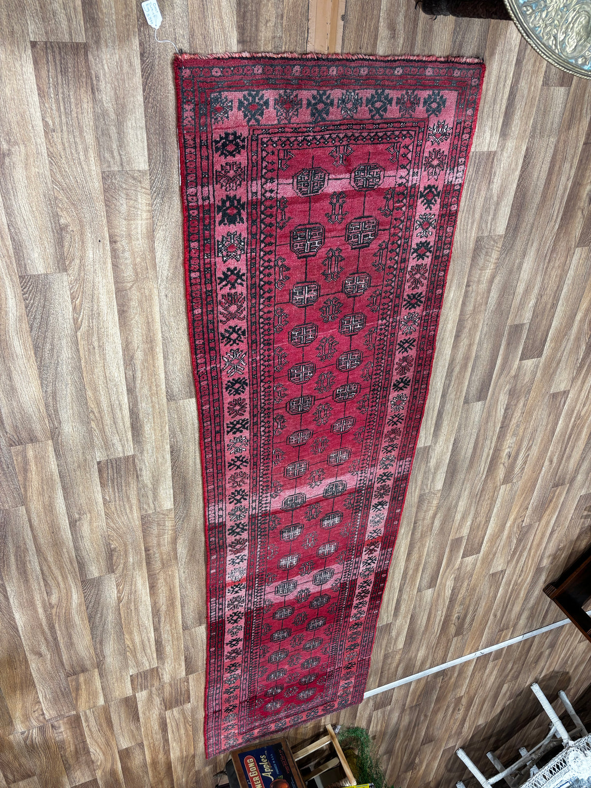 Vintage Persian Turkmann Runner Rug