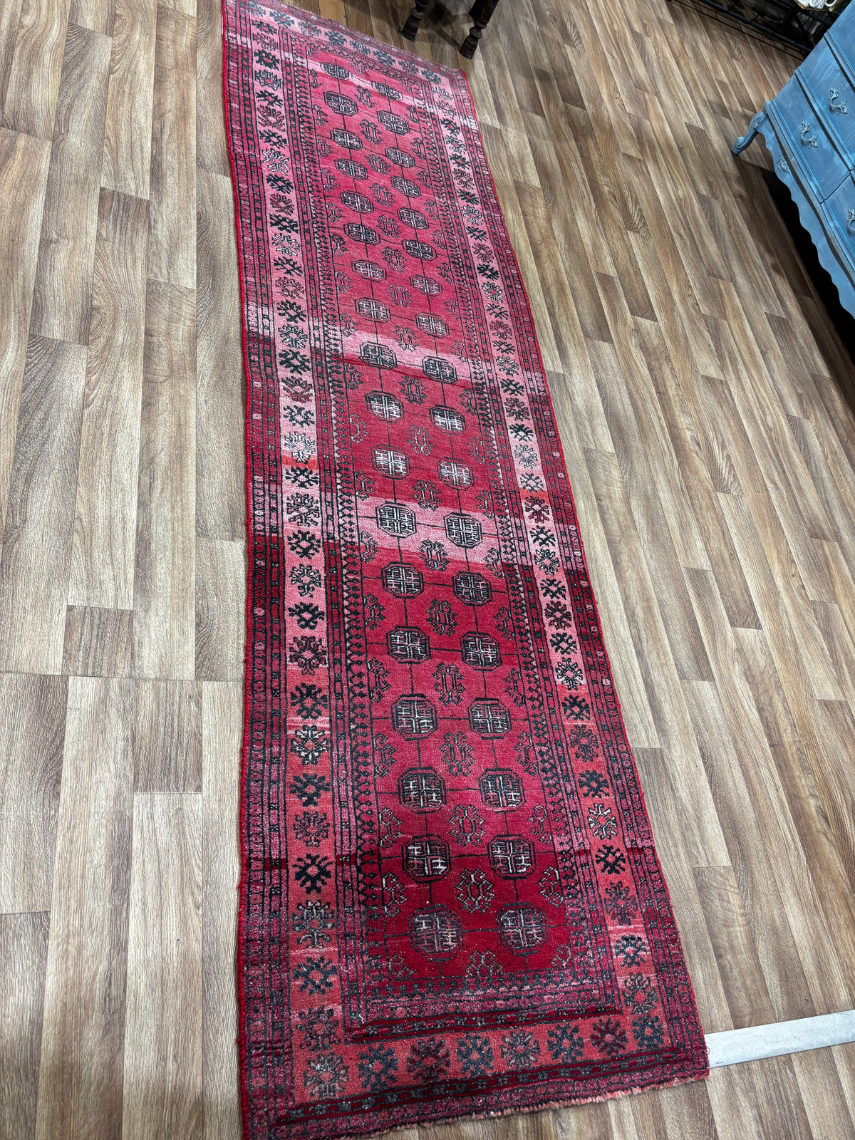 Vintage Persian Turkmann Runner Rug