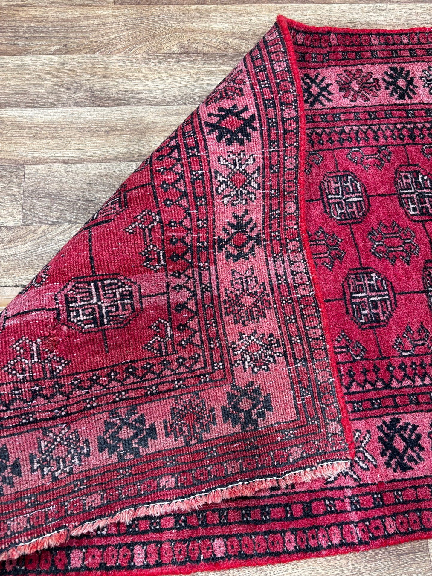 Vintage Persian Turkmann Runner Rug