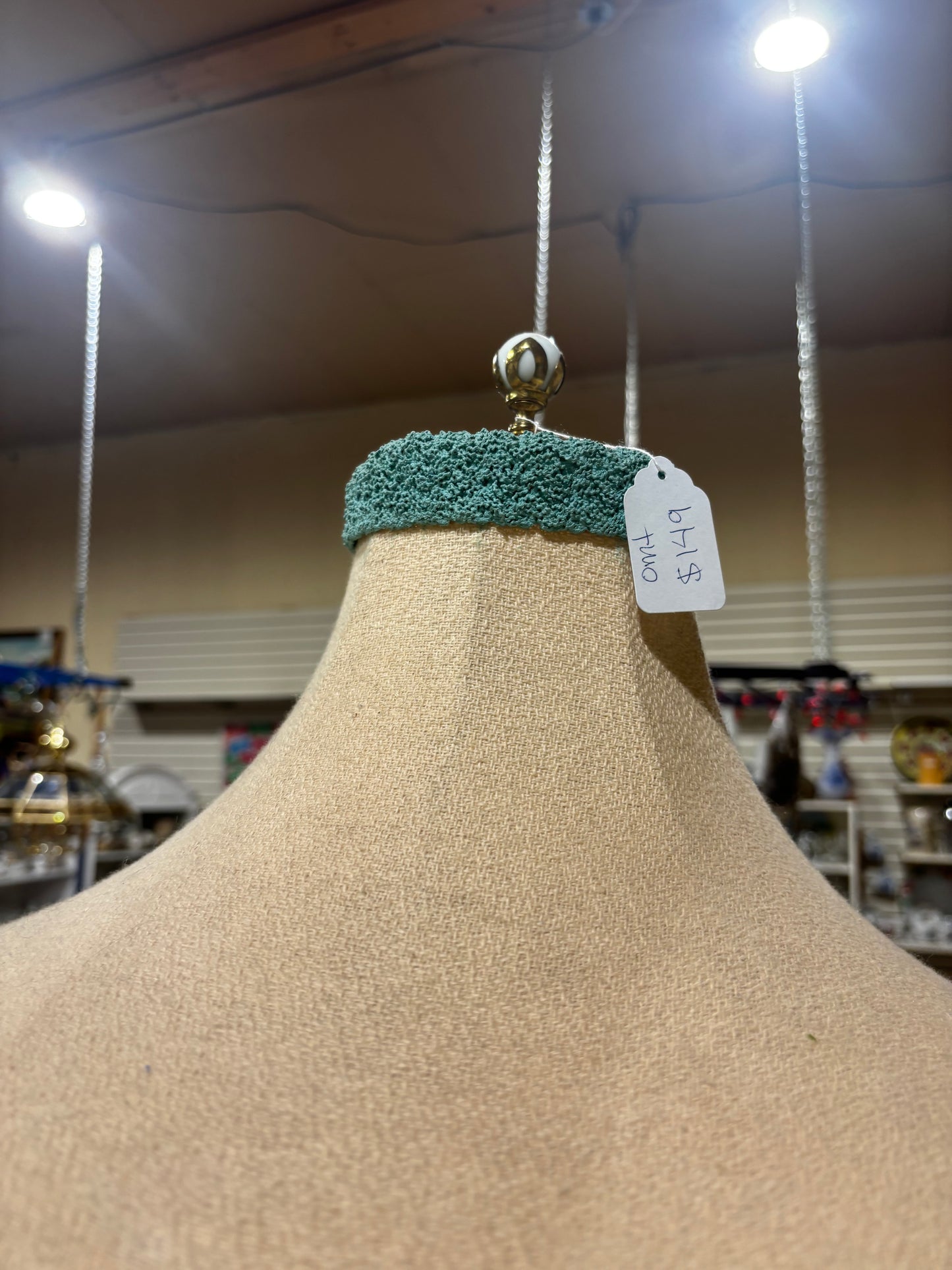 Mid Century Turquoise Dancer Lamp