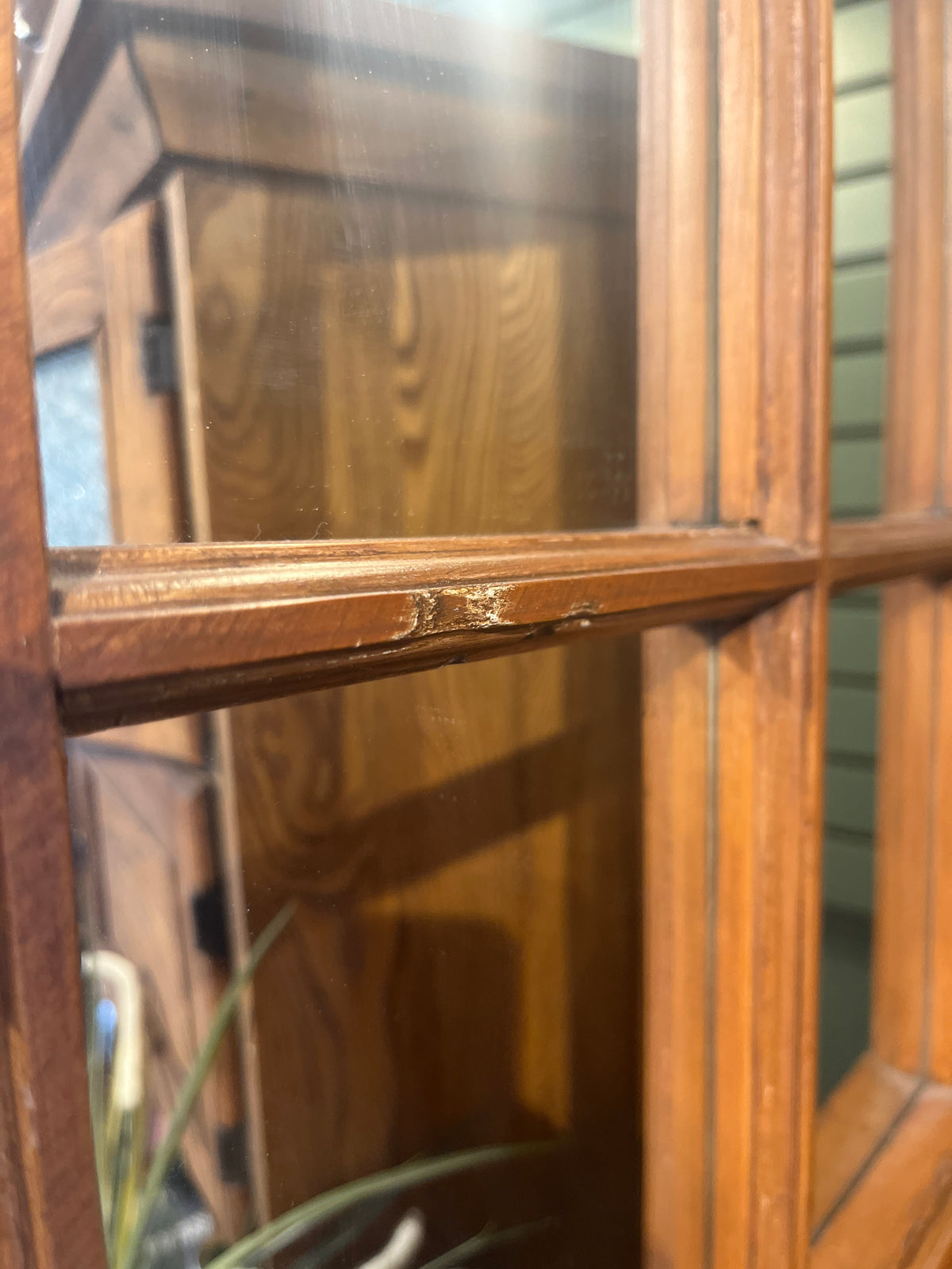 Rustic Antique 16 pane window mirror