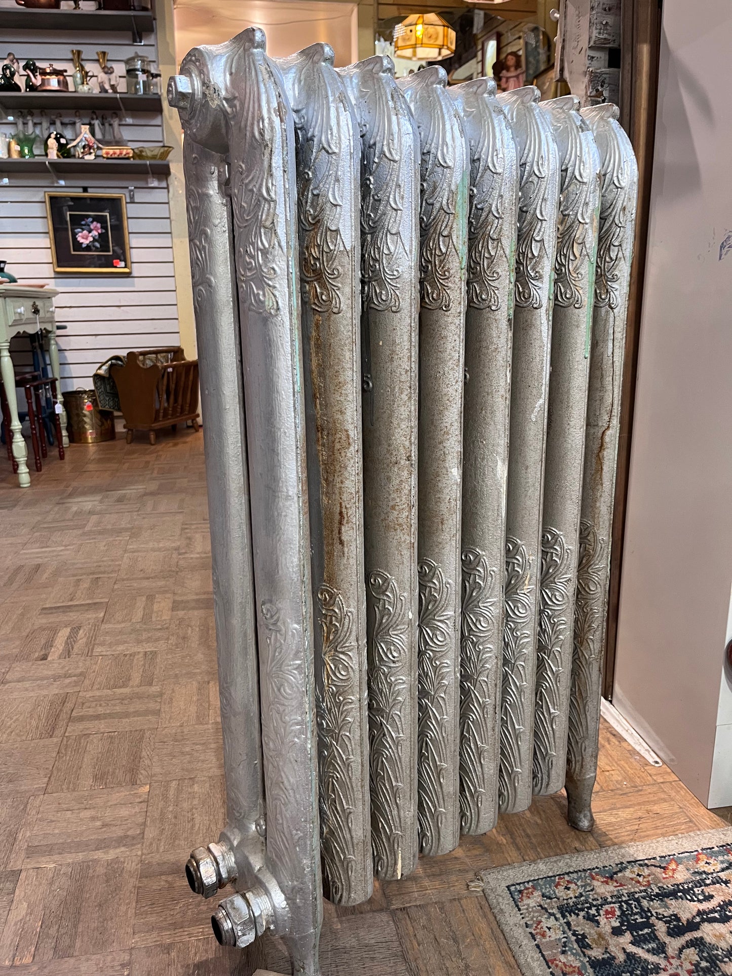 Original Ornate Cast-Iron Radiator