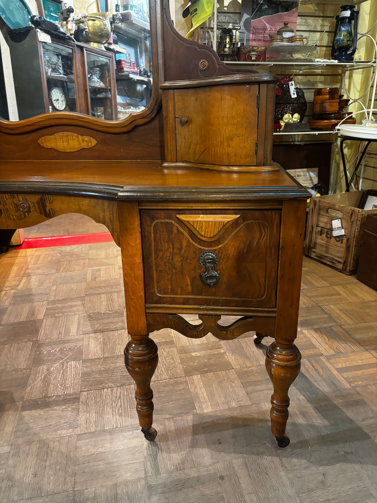 Antique Vanity with Mirror