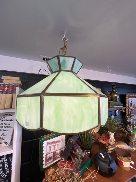 Green Stain Glass Lamp