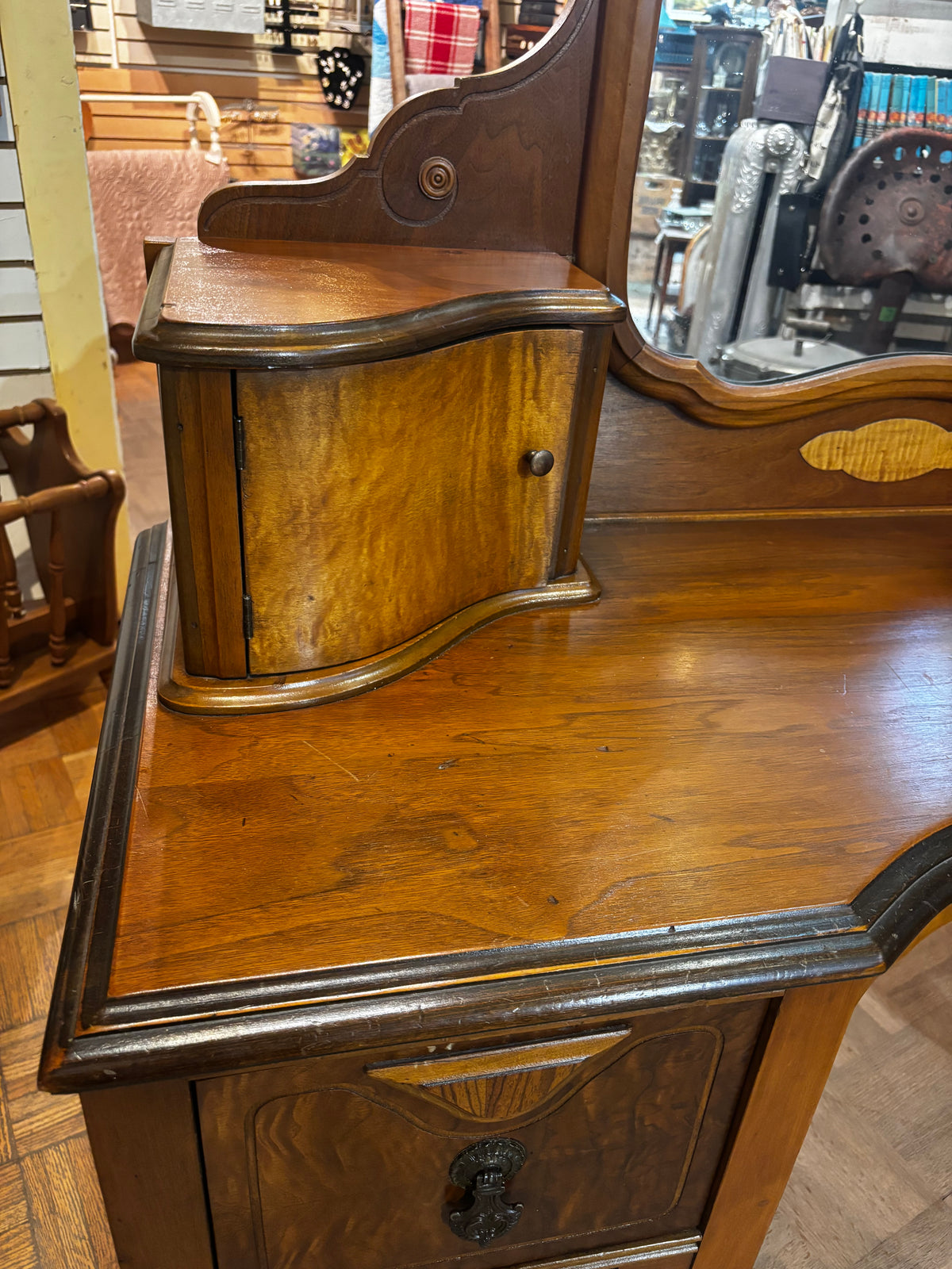 Antique Vanity with Mirror