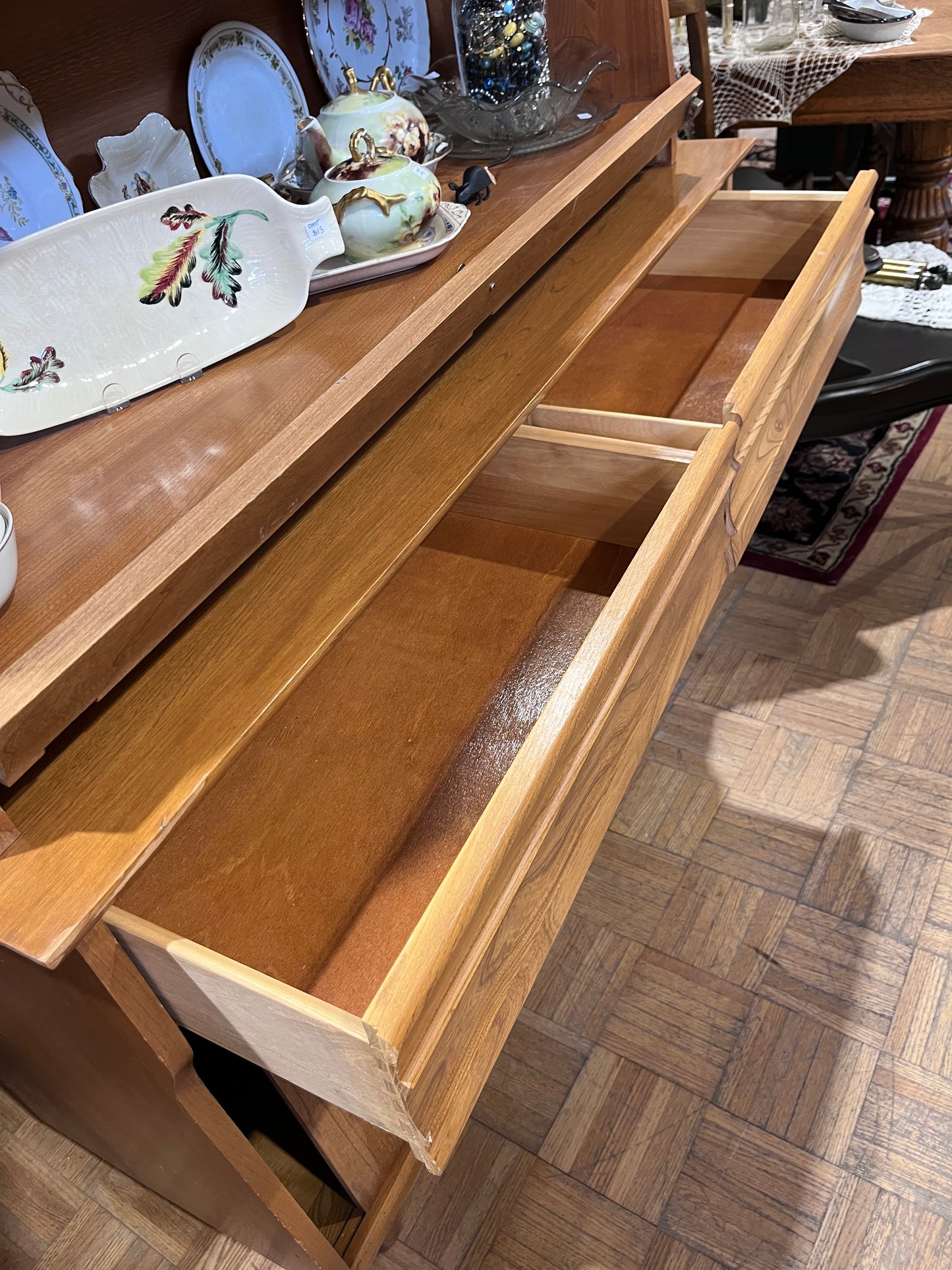 Krug Solid Wood Elm MCM Hutch
