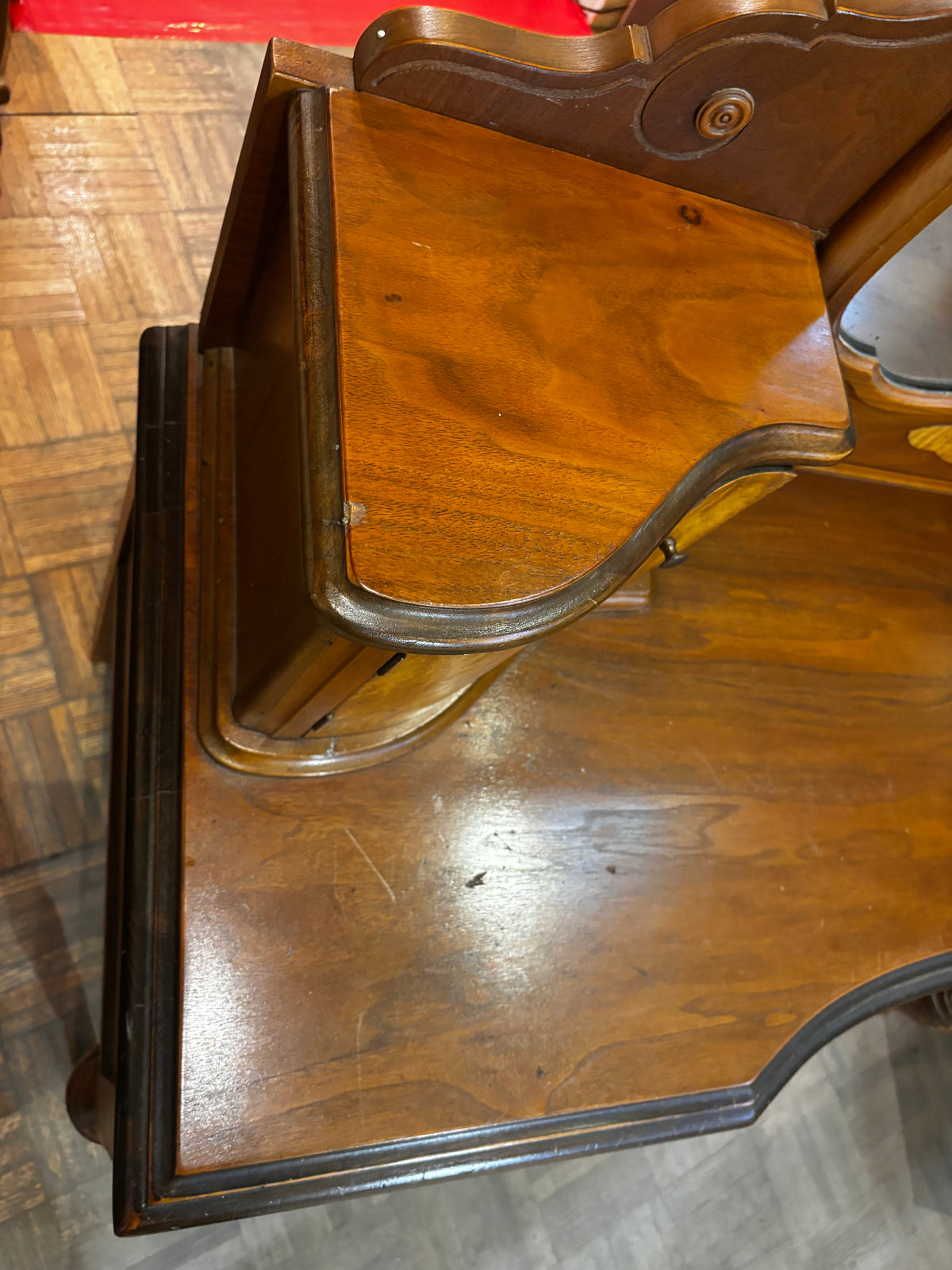 Antique Vanity with Mirror