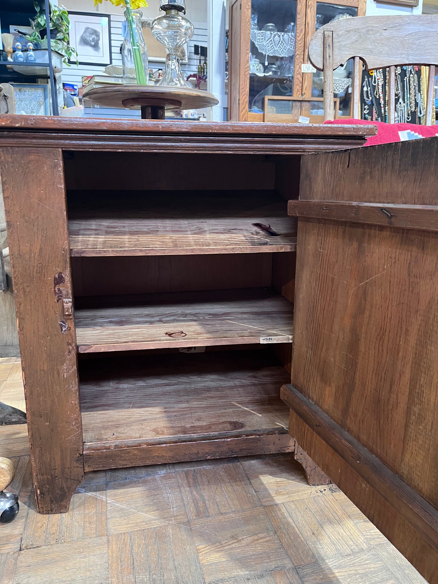 Antique Primitive Wooden Cabinet