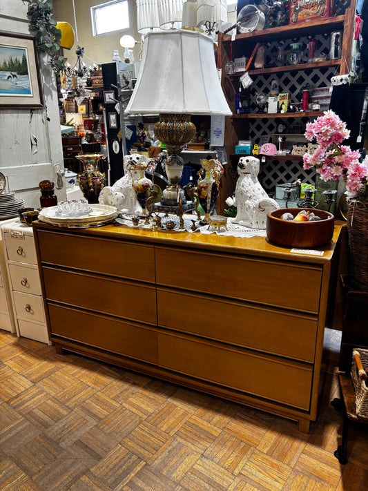 Vintage Mid Century 6 Drawer Dresser